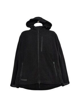 Baerskin Tactical Fleece Jacket Mens Size 2XL Black Hooded Full Zip Outdoor